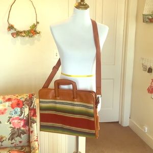 Pendleton | leather and wool laptop bag